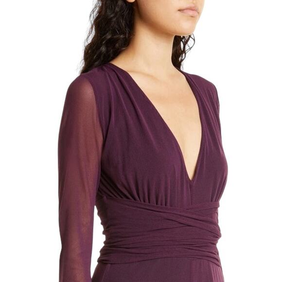 Fuzzi Jean Paul Gaultier NWT Tuta Wide Leg Long Sleeve Mesh Jumpsuit Size M - Picture 3 of 10